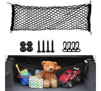 Car Cargo Net, Cargo Nylon Net Boot Storage Net Luggage, Adjustable Organiser Mesh Pocket Highly Elastic Car Net Luggage Protection Net for Campervans Motorhomes, SUV,Truck Bed, Trunk (90 * 40cm)