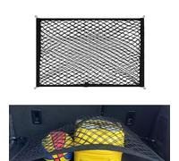Car Cargo Net for Ford Focus/Focus Sport/Focus ST/Focus Turnier, Double Layer High Elasticity Mesh Fabric Thickened Network Cable Easy To Disassemble Car Boot Cargo Net, M 80 * 60