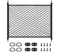 Car Cargo Net,Single Layer Car Boot Mesh 60x80cm,High-Elastic Luggage Organizer Storage Net,Elastic Cargo Boot Netting with 4 Hooks & Snap Rings,Universal Baggage Fixed Net for Cars Trunk Caravan