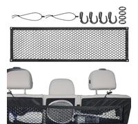 Car Cargo Net Storage - Mesh Vehicle Organizer Pocket, Net Trunk And Seat Back, Stretchable Storage Solution For SUV Truck RV Van Sedan Camping Road Trips Daily Driving Offroad Gear