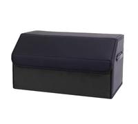 Car Cargo Organizer - Premium PU Artificial Leather Foldable Storage Box with Handles | Magnetic Closure Trunk Bin, Universal Waterproof Vehicle Container for Camping Road Trip Grocery