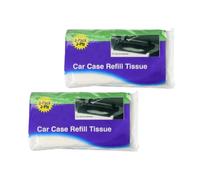 Car Case Visor Facial Tissues Refill 3 Ply Tissue Wipes 6 Refills (2 Bags)