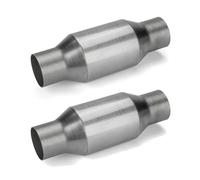 Car Catalytic Converters 1/2X 3inch Universal Inlet/Outlet 400 Cell Weld-On Catalytic Converter 11" Length Stainless Steel High-Flow(2pcs)