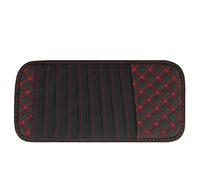 Car CD Holder Auto Sun Visor CD Case Wallet DVD Binder DVD Organizer Storage Bag Portable Red LineCar Holder