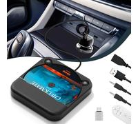 Car CD Player with USB/AUX Port, Universal External CD Player for Car, Truck, Extra USB Extension Cable, External CD Drive for Laptop, PC, TV, Compatible