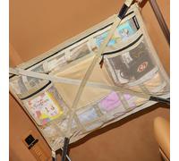 Car Ceiling Cargo Net,31.5"x21.6" Car Overhead Storage Mesh Organizer,Double Layer Roof Mesh Camping Overlanding Gear Must Haves Cargo Net,Road Trip Essentials（ Beige）