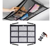 Car Ceiling Cargo Net for Suzuki Jimny 2005-2011, Cargo Net Car Roof Storage Nets Mesh Car Roof Storage Organizer Baggage Cargo Fixed Net