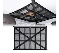 Car Ceiling Cargo Net Pocket for Mercedes Benz GLA 2014-2026, Overhead Cargo Storage Net, Adjustable Roof Storage Organizer with Zip for Car SUV, Truck