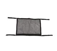 Car Ceiling Cargo Net - Upgraded Double Layer Mesh Organizer, Prevents Item Sagging & Falling, Transparent Breathable Polyester, Fits Most Cars with Four Handlebars, Zippered Poc