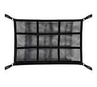 Car Ceiling Storage - Car Ceiling Cargo Net - Roof Mesh Pocket | Adjustable Cars SUV Roof Net, Roofs Mesh Organizer For SUV, Double-Layer Cars Roofs Storage Organizer For Travel Trip Camping