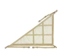 Car Ceiling Storage Net - Triangular Car Roof Storage Bag, Double Layer Pocket for SUV, Van, Elastic Cord, Quick Access, Sunglasses, Woven