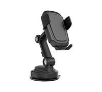 Car Cell-Phone Mount Cradles Extendable Holder Powerful Clamps Sucker Cup Bracket Arm For Auto Center Console Cell Phones Holder For Hand Grip Car Vent Bed Long-arm Mount Suction