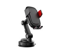 Car Cell-Phone Mount Cradles Extendable Holder Powerful Clamps Sucker Cup Bracket Arm For Auto Center Console Cell Phones Holder For Hand Grip Car Vent Bed Long-arm Mount Suction
