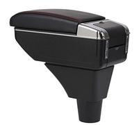 Car Center Console Arm Rest For Mini For Cooper For Cooper R53 Armrest Box Center Console Organizer Tray(D black red line)