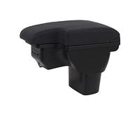 Car Center Console Armrest Automobile Access Rippling For Juke 2010 2011 2012 2013 2014 2015 2016 2017 2018 2019(Black line 3USB)