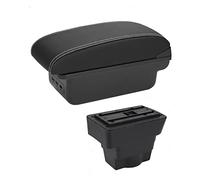 Car Center Console Armrest Automobile Reservoir Recharging Accessories Storage Arch Box For The ASTRA J(B-Black white line)