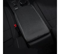 Car Center Console Armrest Box Cover Leather Protection Pad Accessories For Civic 11th Gen 2021 2022 2023(Carbon fiber)