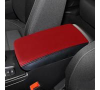 Car Center Console Armrest Box Cover Microfiber Leather Protection Pad For Civic 11th 2022 Console(Black Red)