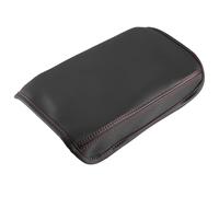 Car Center Console Armrest Box Cover Pad For Hyundai For Tucson NX4 2021-2023 Interior Anti-Scratch Faux Protector(Red Stitches Black)