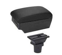 car center console Armrest Box for Toyota for Yaris Vitz 5dr for Hatchback 2005-2011 Car Central Storage USB Arm Rest Accessories(E1 Black Line)