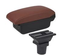 Car Center Console Armrest Box Storage Box Interior Accessories For VW For Up 2009 2010 2011-2020 WEFOLCC(B6 brown 3USB)