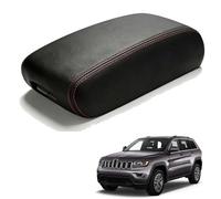Car Center Console Armrest Cover Replacement for Jeep Grand Cherokee 2011-2020, Leather Lid Pad Cushion for Armrest Box Protector Interior