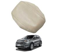 Car Center Console Armrest Cover Replacement for Kia KX5 2016-2020, Leather Lid Pad Cushion for Armrest Box Protector Interior,Beige