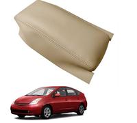 Car Center Console Armrest Cover Replacement for Toyota Prius 2004-2009, Leather Lid Pad Cushion for Armrest Box Protector Interior,Beige