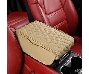 Car Center Console Armrest Pad for Ford Puma ST-Line X 2020 2021 2022 2023 2024 2025 2026 Armrest Cushion Cover Soft Comfortable Console Cover Protector,Beigestyle