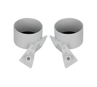 Car Center Console Cover Car Cup Holder Vehicle Storage Box for Tesla for Model 3 for Y Auto Interior Door Mount Drink Rank Coffee Water Bottle Stand(White,2PC)