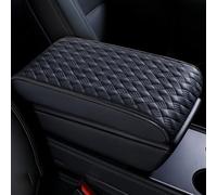 Car Center Console Cover For Ford Ranger Wildtrak 2016-2025, Leather Armrest Mat Comfort Waterproof Arm Rest Box Pad Elbow Support Interior Accessories,G/Black