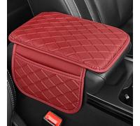 Car Center Console Cover For Kia NIRO SG2 EV PHEV 2022 2023 2024, Armrest Box Protection Mat Comfortable And Non-Slip Elbow Support Interior Accessories,C/Red-30 * 18 * 1.5cm