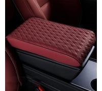Car Center Console Cover For Renault Clio 5, Leather Armrest Mat Comfort Waterproof Arm Rest Box Pad Elbow Support Interior Accessorie,B/Red