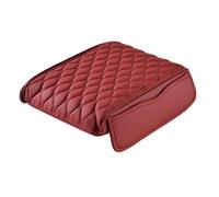 Car Center Console Cover for VW SpaceFox Latin America 2015-2024 2025,Leather Armrest Lid Cushion Protector Multifunctional Armrest Pad Interior Accessories,Red