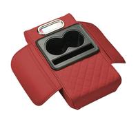 Car Center Console Cover - Waterproof Armrest Protector Tamp, Built-in Cup Holder | Multifunctional Cushion Topper, Tissue Box Organizer For Seat Setup
