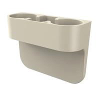 Car Center Console Cup Holder For Benz For BMW For Genesis For Sorento For Santa Fe For Palisade Car Leather Cup Holder Tray Side Pocket Vehicle Drink Holder(Leatherless Beige)