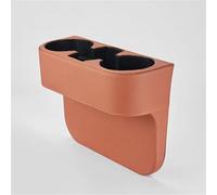 Car Center Console Cup Holder For Benz For BMW For Genesis For Sorento For Santa Fe For Palisade Car Leather Cup Holder Tray Side Pocket Vehicle Drink Holder(Brown Leather)