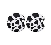 Car Center Console Cup Holder For Cute For Cow Print Car Coaster Absorbent Beverage Anti-slip Interior Holder Drink Holder