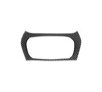 Car Center Console Decoration Panel Trim Carbon Fiber Multimedia Panel Trim Decoration Sticker,for Cherokee 2014-2018, Interior Modification(Black)