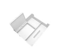 Car center console decorative panel For Au&di A6L C8 A7 4K 2019-2024 Car Silicone Storage Box Central Armrest In-car Pad Auto Accessories CPXCTZFZUB(White)