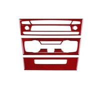Car center console decorative panel For BM&W 1 Series E81 E82 E87 E88 2008-2013 Central Control Radio CD Panel Temperature SE&AT Heating Frame CPXCTZFZUB(Red A)