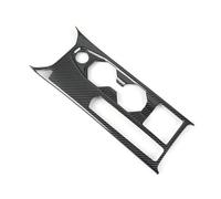 Car Center Console Gear Shift Panel Water Cup Holder Frame Cover Case Trim For VW For Polo 2019 2020 MCQNDS(Carbon Fiber Texture)