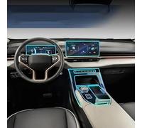 Car Center Console Navigation Dashboard Gear Door Window Panel Interior Film TPU Transparent Film,for Haval H6 3rd Gen 2021-2024(For RHD/clear)
