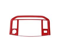 Car Center Console Navigation Panel Decoration Cover Trim for F 150 2021 2022 2023 Interior Cover Trim Sticker(Red)