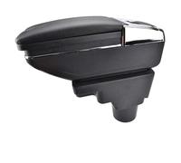 Car Center Console Organizer Rotatable Storage Box For Holden Barina 2012-2018 Center Centre Console Armrest Arm Rest For Chevrolet For Sonic For Aveo(Black Thread)