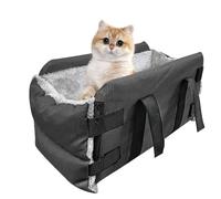Car Center Console Seat for Dogs - Portable Travel Pet Seat with Handle, Increased Car Seat Safety Box | Use As Car Seat And Let