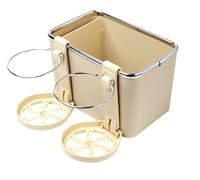 Car Center Console Storage Box,Car Armrest Storage Box with 2 Cup Holders, Multi-Functional Auto Console Organizer,Paper Towel Holder Water Cup Holder Phone Holder,Universal Car Console Organizer