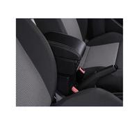 Car Center Console Storage Case For Mitsubishi For Colt Z30 Arm Elbow Rest Accessories USB Armrest Box(B-Black white line)