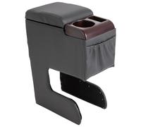 Car Center Console Storage Universal Car Armrest Pad Storage Box With Cup Holder Phone Slot Soft Sponge Front Center Console Cover Interior Accessories