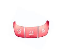 Car Center Console Trim 3Pcs For CHR 2016 2017 2018 2020 2021 Car Gear Shift Panel AC Button OFF HOLDER Cover Switch Frame Trim Aluminum Alloy(RED)